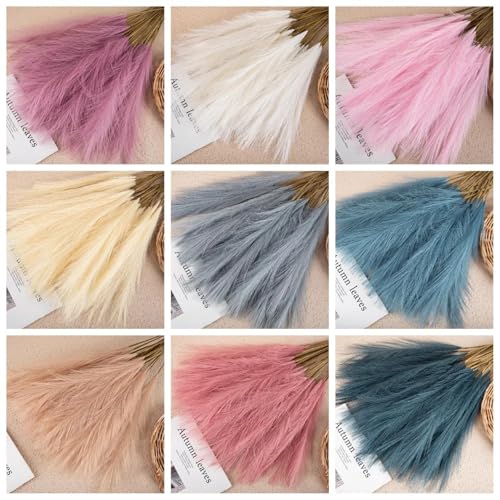 Ramo Artificial de Pasto Pampas Boho 5 Piezas Azul Oscuro miniatura 2