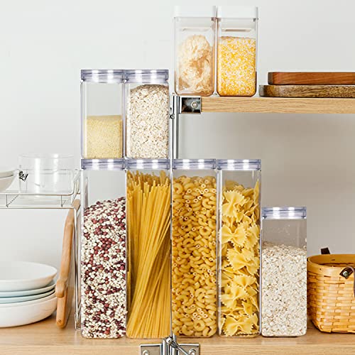 Set Of 6Pcs Tall Pasta Storage Container With Lid, Food Storage Jar Kitchen Canister For Spaghetti Pasta And Dry Goods 2.1"Diameter X 11.8"Height #TOP3