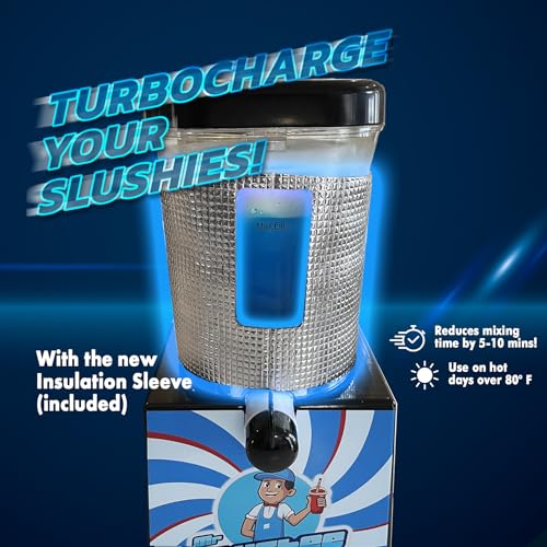 Home-use Slushie Machine, New and Improved Countertop Slushy Maker for Kitchen, 34 fl oz, Ice Cold Frozen Slush Drink, Slushy Cup, Turns Your Favorite Sodas into Slushies.