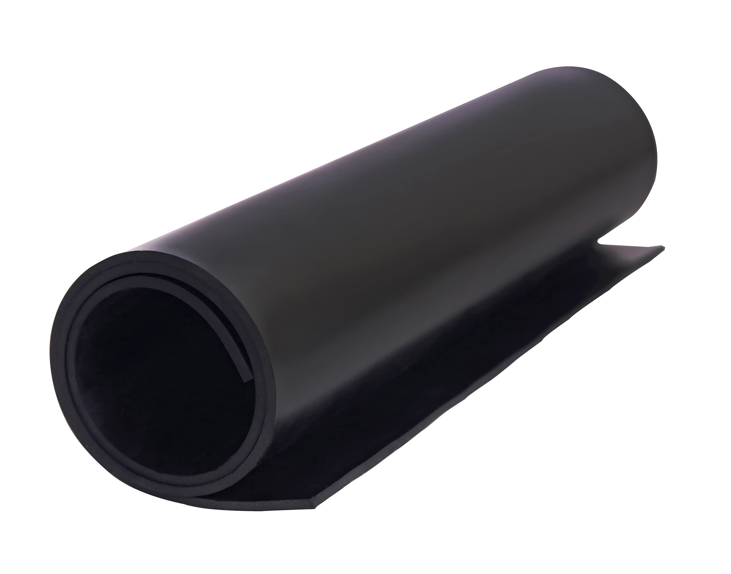 Neoprene Rubber Sheet Solid Rubber Strips Roll PadInsulation for Weather Stripping, Gasket, Shield, Costume, Seal, DIY (1/8 (.125)" Thick, 12" Wide X 23" Long)