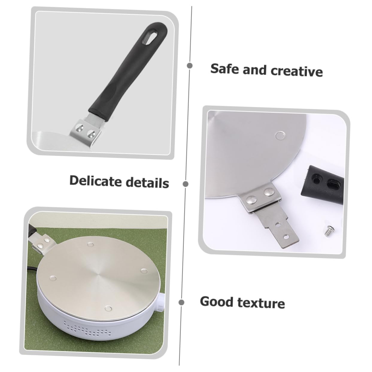 KICHOUSE Cooking Heat Plate Induction Cooker Plate with Heat Diffuser Ring Plate for Kitchen Use