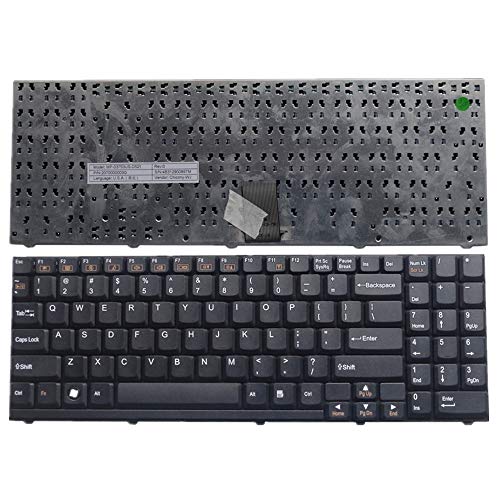 Clavier CLEVO Noir US pour codage et r&eacute;daction intensive r&eacute;f&eacute;rence 80-D90T0-011-1