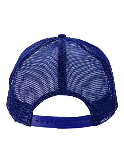 Image of NYFASHION101 Plain Mesh Trucker Hat - Breathable 6-Panel Daily Snapback Cap, Customizable Ideal for DIY Embroidery & Patches