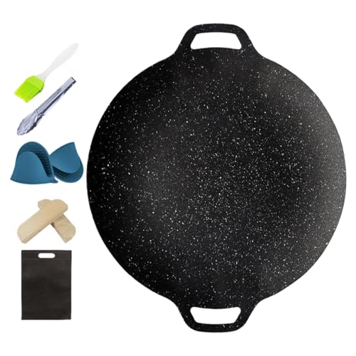 Poêle à grill coréenne anti-adhésive et circulaire pour la cuisson - 2