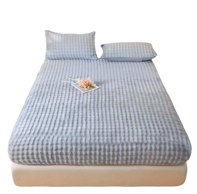 Sábana bajera, franela gruesa ultrasuave, bolsillo profundo, elástico en todo el contorno, lavable a máquina