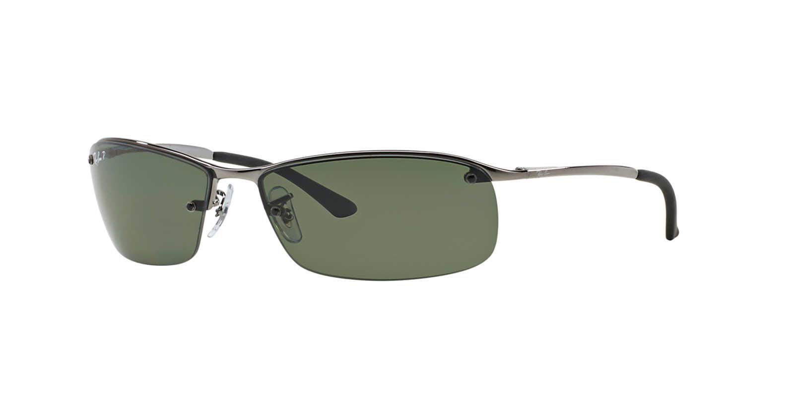 Ray-Ban - Lunette de soleil RB3183P Top Bar Rectangulaire - Argenté (004/9A) - 63 mm