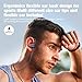 Boean Bluetooth Headphones, Wireless Headphones with 16 Hours Playtime Bluetooth 5.3 Wireless Earbuds HD Deep Bass Stereo Sound Isolation IPX7 Waterproof Earphones for Workout Running Sports