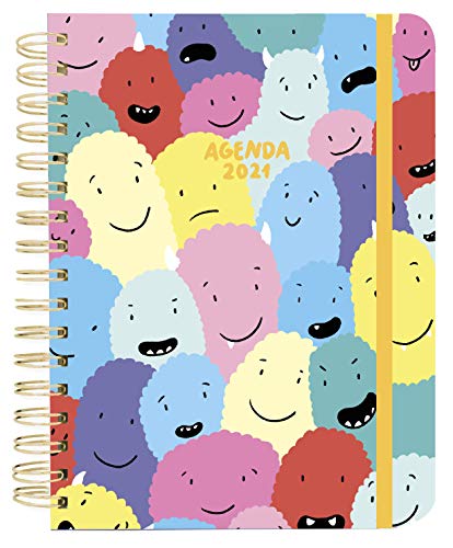 Agendas 2021 Agenda anual semana vista 2021 Lyona (TANTANFAN)