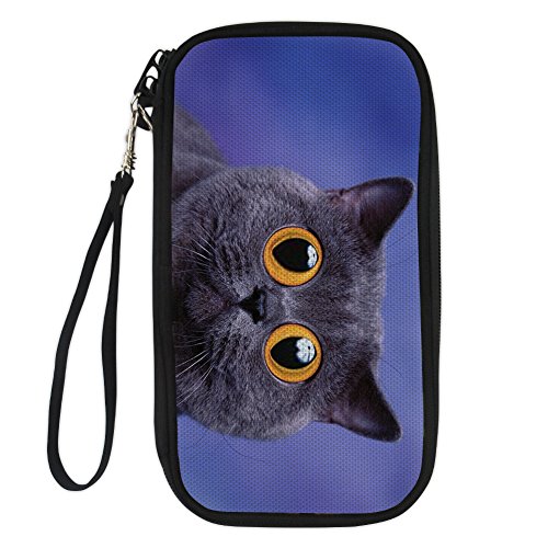 Preisvergleich Produktbild CHAQLIN , Damen Ausweistasche Blau cat-9 Einheitsgröße