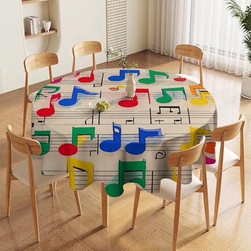 Nappe ronde imprimée musique pour sublimer Halloween