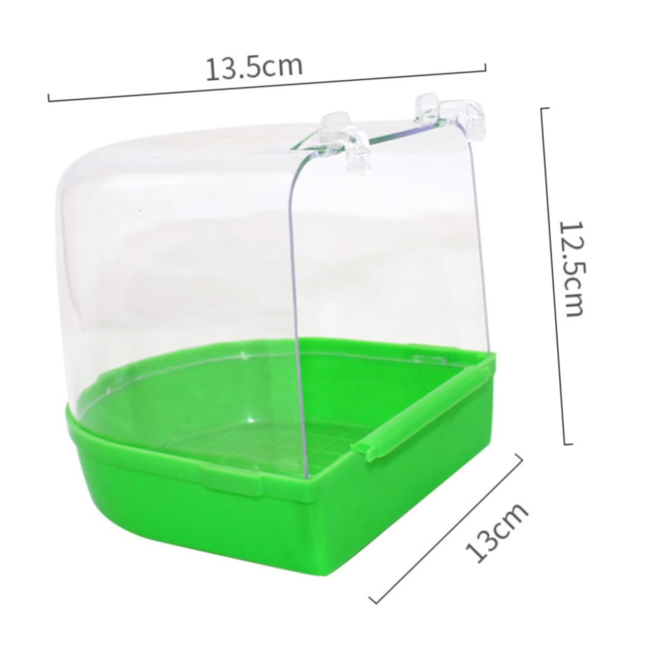HOLIDYOYO Parrot Bath Tub Budgie Canary Canaries Bird Baths for Cages Covered Color Caged Bird Bath for Garden Bird Cage Baths Bath Cage for Birds Parrot Bathtub Finch Bird Bath