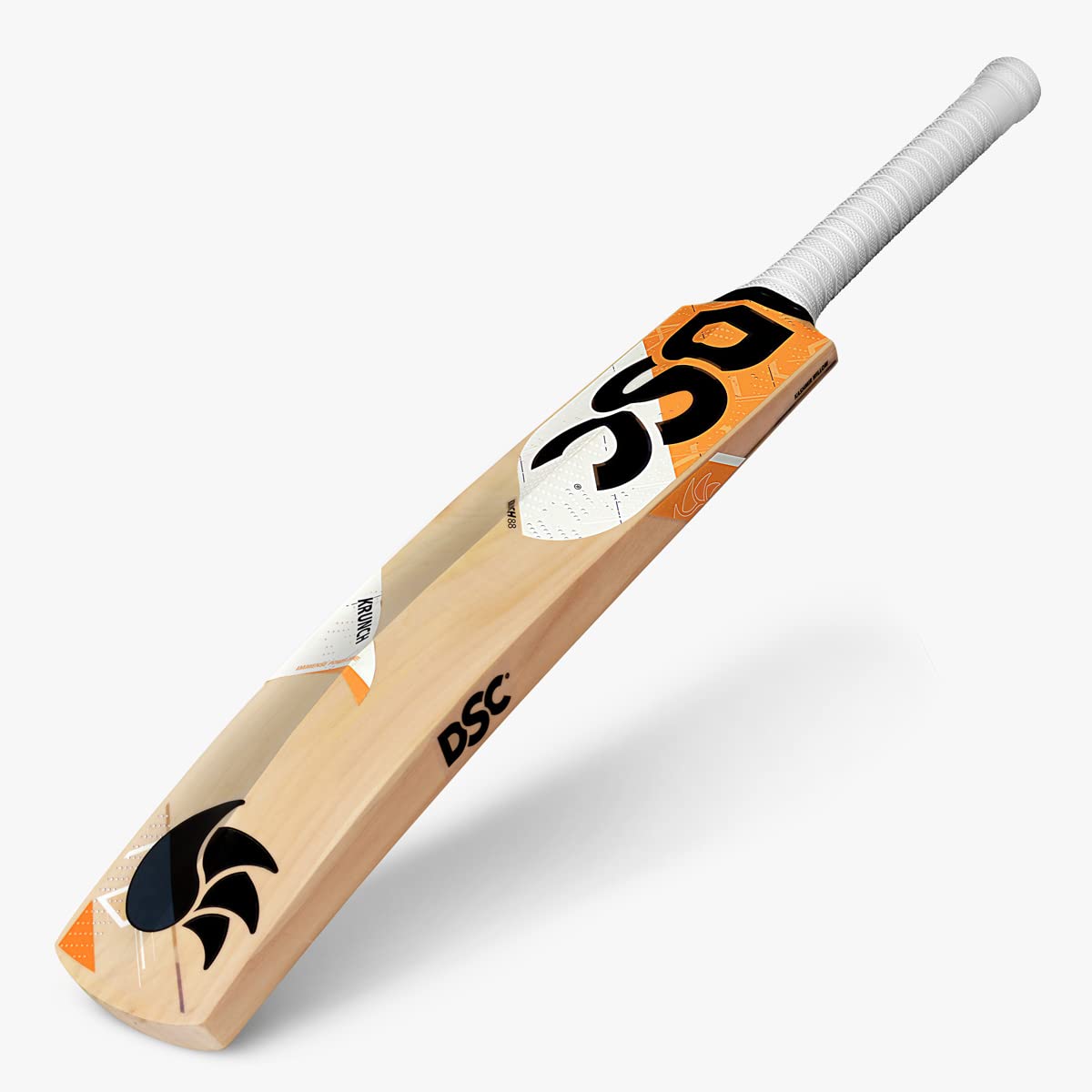 DSC Krunch 88, Kashmir Willow Cricket Bat Men's, Beige & Orange, Short Handle