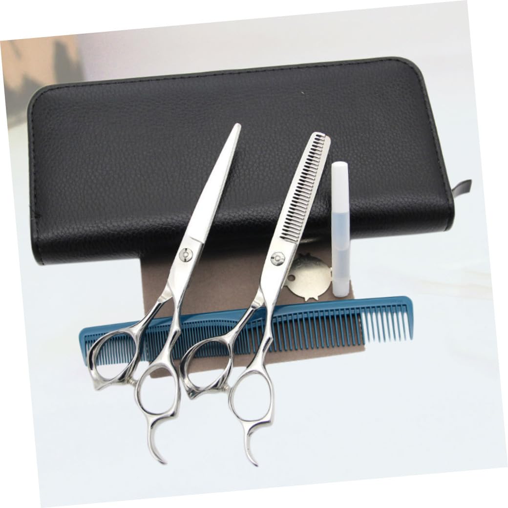 Tijeras de Peluquería Profesionales de Acero Inoxidable Diseño Ergonómico para y Herramientas Portátiles para Hombres Mujeres