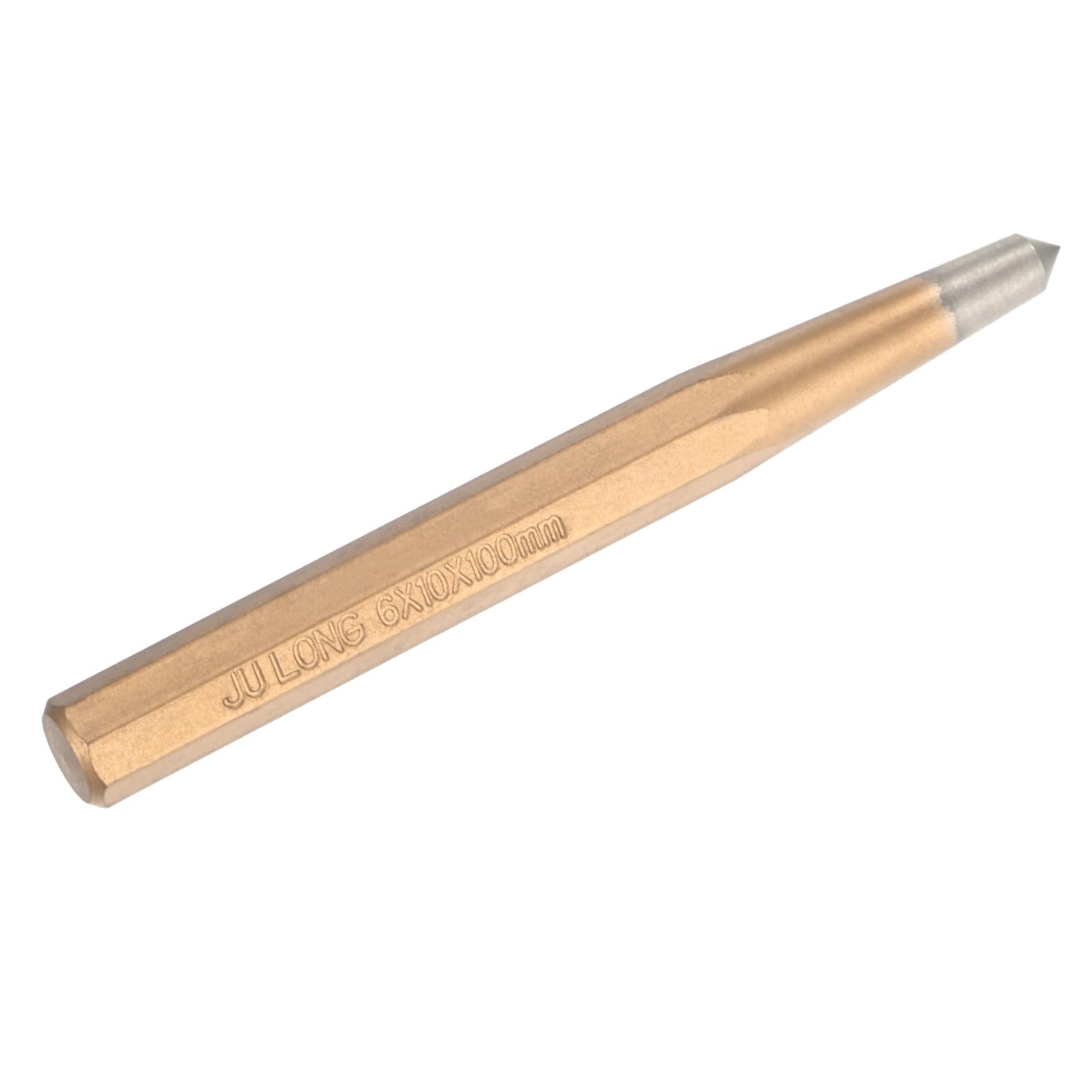 M METERXITY Center Punch 6mm Shank Point, 10x100mm Alloy Steel Center Punch Tool