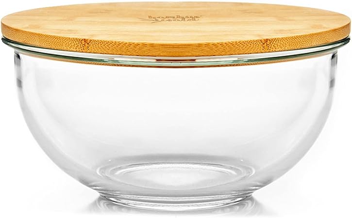 bambuswald© Salatschüssel mit deckel aus Bambus 465ml Füllmenge