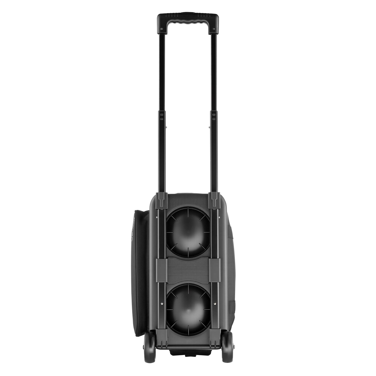 VEVOR Sac de Bowling à roulettes, Valise de Transport pour 2 Boules, avec Compartiment pour Chaussures, Poche pour Accessoires Surdimensionnée et Poignée Rétractable Extensible, Transport, Noir