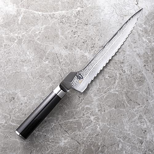 Shun Cutlery Classic Offset Bread Knife 8.25”, Long Serrations Glide Through Bread, Ideal for Cakes and Pastries, Authentic, Handcrafted, Japanese Serrated Kitchen Knife,Black - Image 7