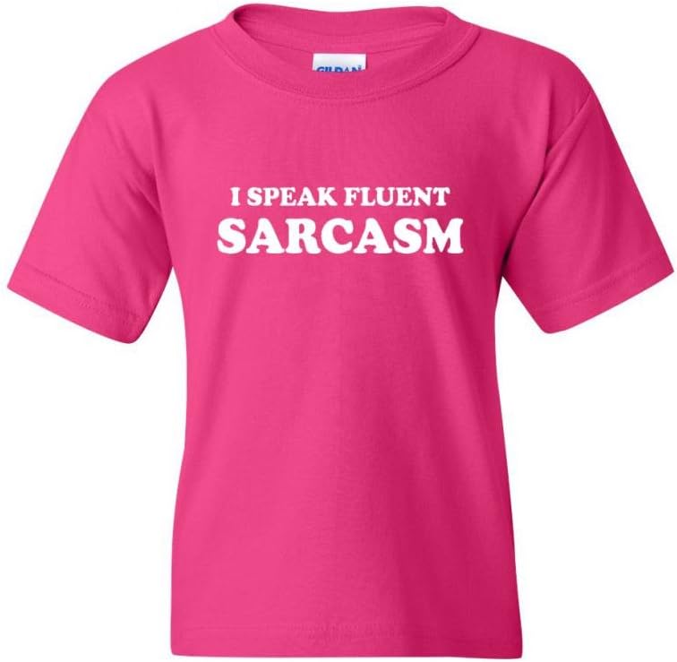 I Speak Fluent Sarcasm Funny Humor Novelty Youth Kids T-Shirt Tee