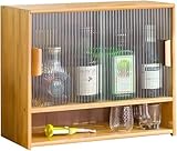 Rangement polyvalent : l'armoire de rangement en bambou peut être utilisée dans les cuisines, les salles de bains, les chambres et les salons, et également comme table de chevet, buffet de garde-manger, petit placard, etc.
