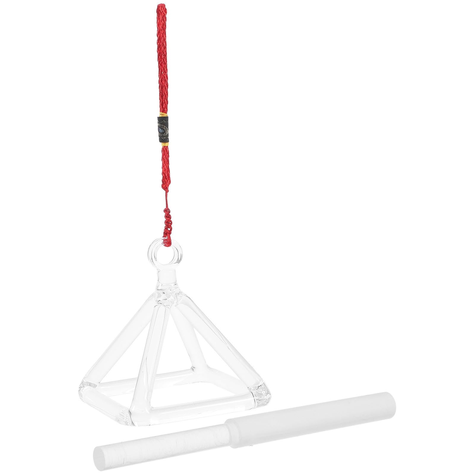 NUOBESTY Piramide di Cristallo Chiaro per Meditazione e Decorazione Suono Terapeutico, Set 1 Pezzo, Forma Piramidale per Relax e Benessere Stili multipli