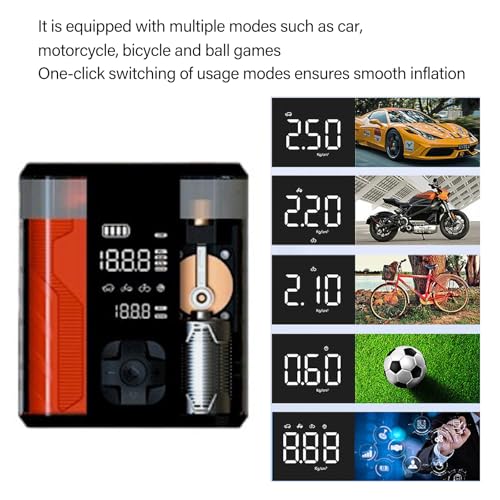 Compresseur d'air portable électrique 150W et sans fil multi-usage