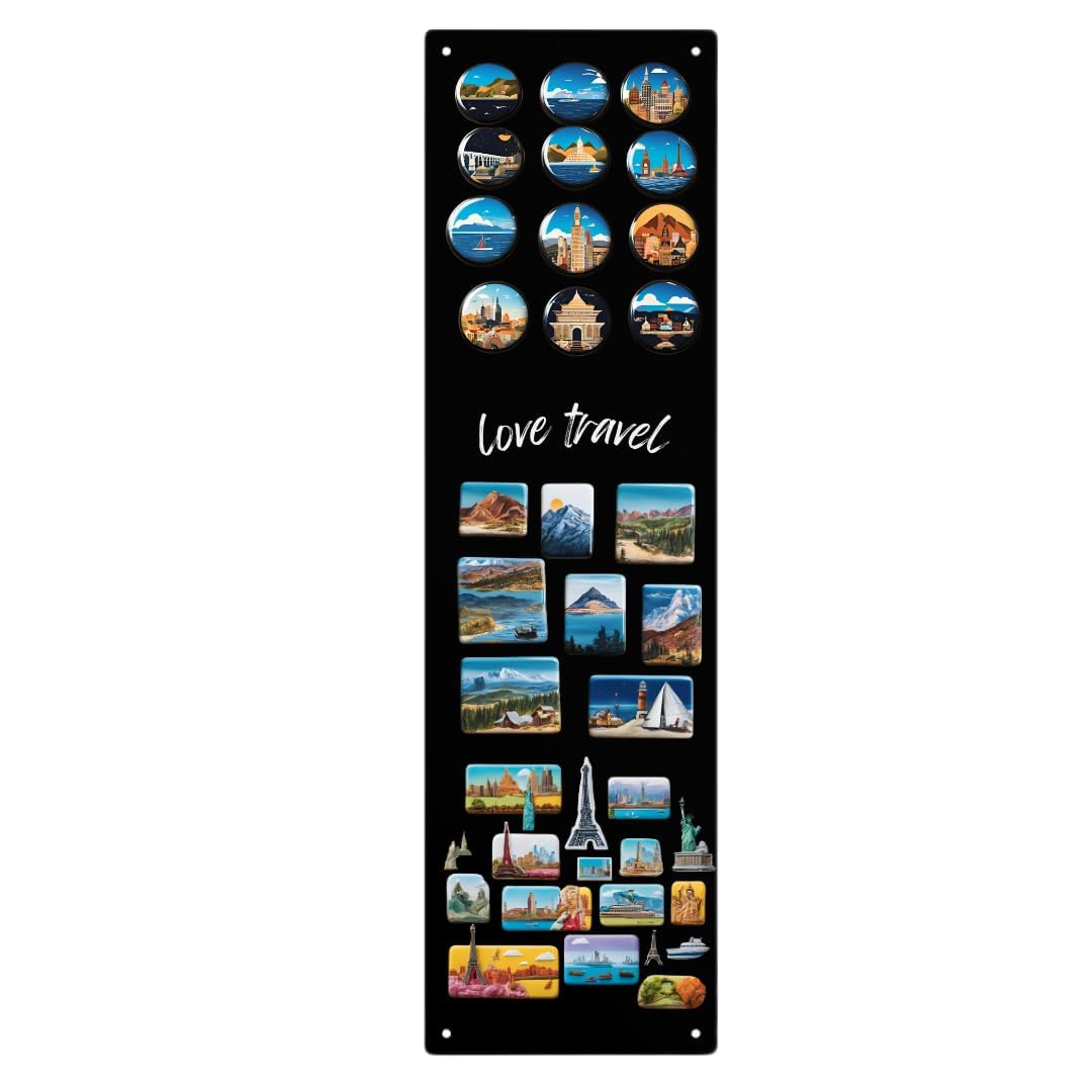 Magnettafel - Magnetische Pinnwand 70x20 cm aus Stahl, ideal für Magnete und Notizen, magnetisches Whiteboard, beschreibbare Tafel mit Kreidemarkern, inkl. Montageset - Schwarz