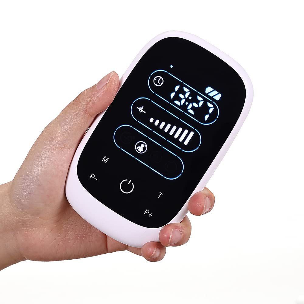 Schlafmitt - Máquina para insomnio, terapia CES, dispositivo de clip para la ansiedad, migrañas y dolores de cabeza, recargable, pantalla táctil