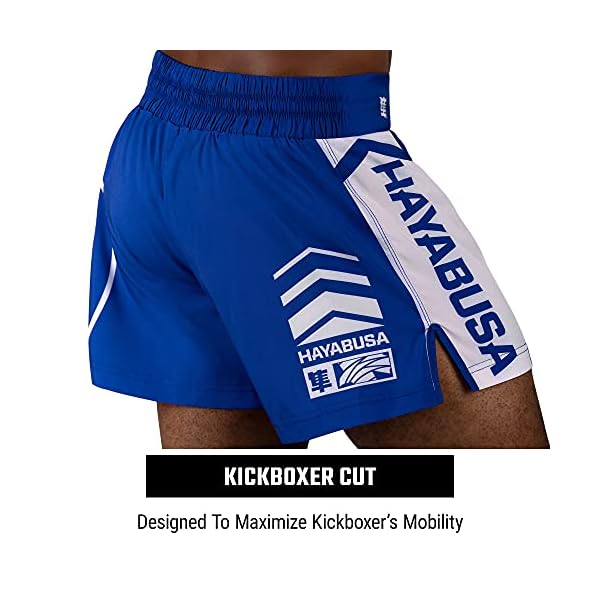 Hayabusa-Mens-Icon-Kickboxing-Shorts Hayabusa Men's Icon Kickboxing Shorts - Blue, Medium