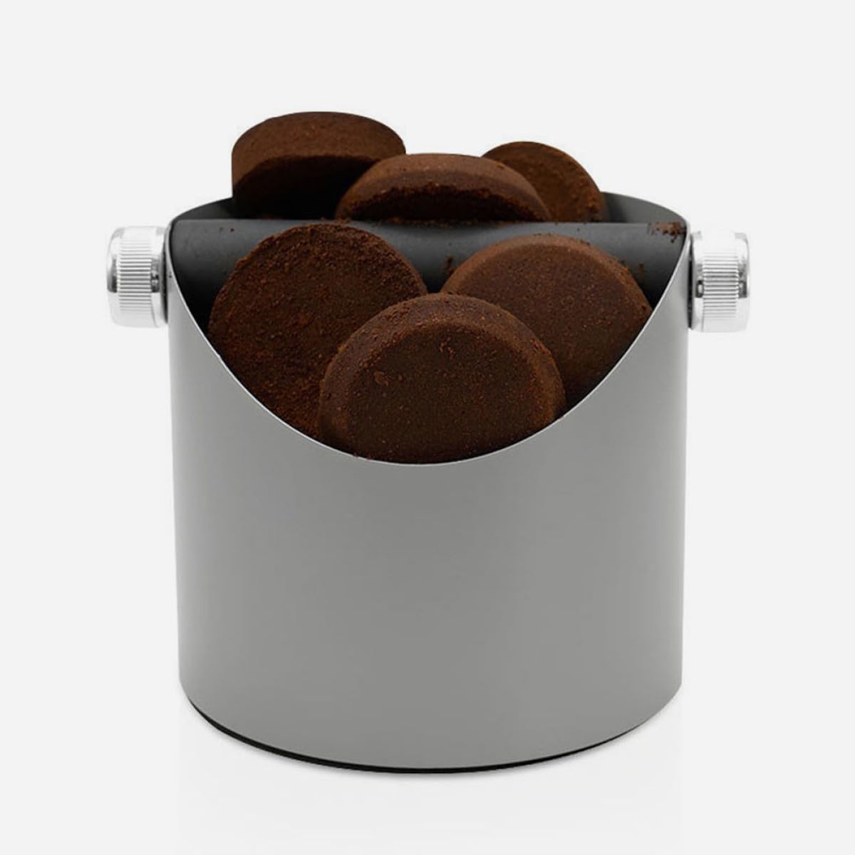 SHINEOFI Kaffeepulver Abklopfbehälter Stahl Espresso Abklopfbehälter Kaffeezubehör Für Kaffeestationen Kaffeerestebehälter Für Zuhause Und Cafés