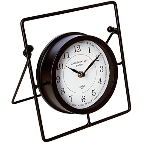 Atmosphera - Reloj de Mesa Retro Negro Cover