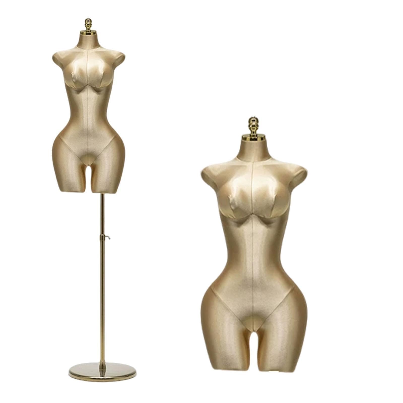 Curvy Plus‑Size‑Damski Tułów Manekin, Lniana Podstawa Dla Manekina