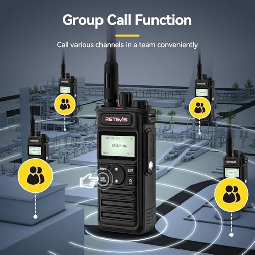 Image of Retevis RT86S (2nd Gen RT86) Walkie Talkie Long Range,Professional 2 Way Radio with Mic,Group Call,Heavy Duty,LCD Display,2600mAh Type-C,GMRS Two Way Radio for Distribution Center Logistics(10Pack)