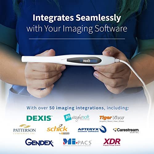 Intraoral Camera, Crystal Clear Images with an Easy to Use, Fast, Single Button Operation Dental Camera, Compatible with Over 50 Dental Imaging Suites, Lightweight and Ergonomic, 31 Grams