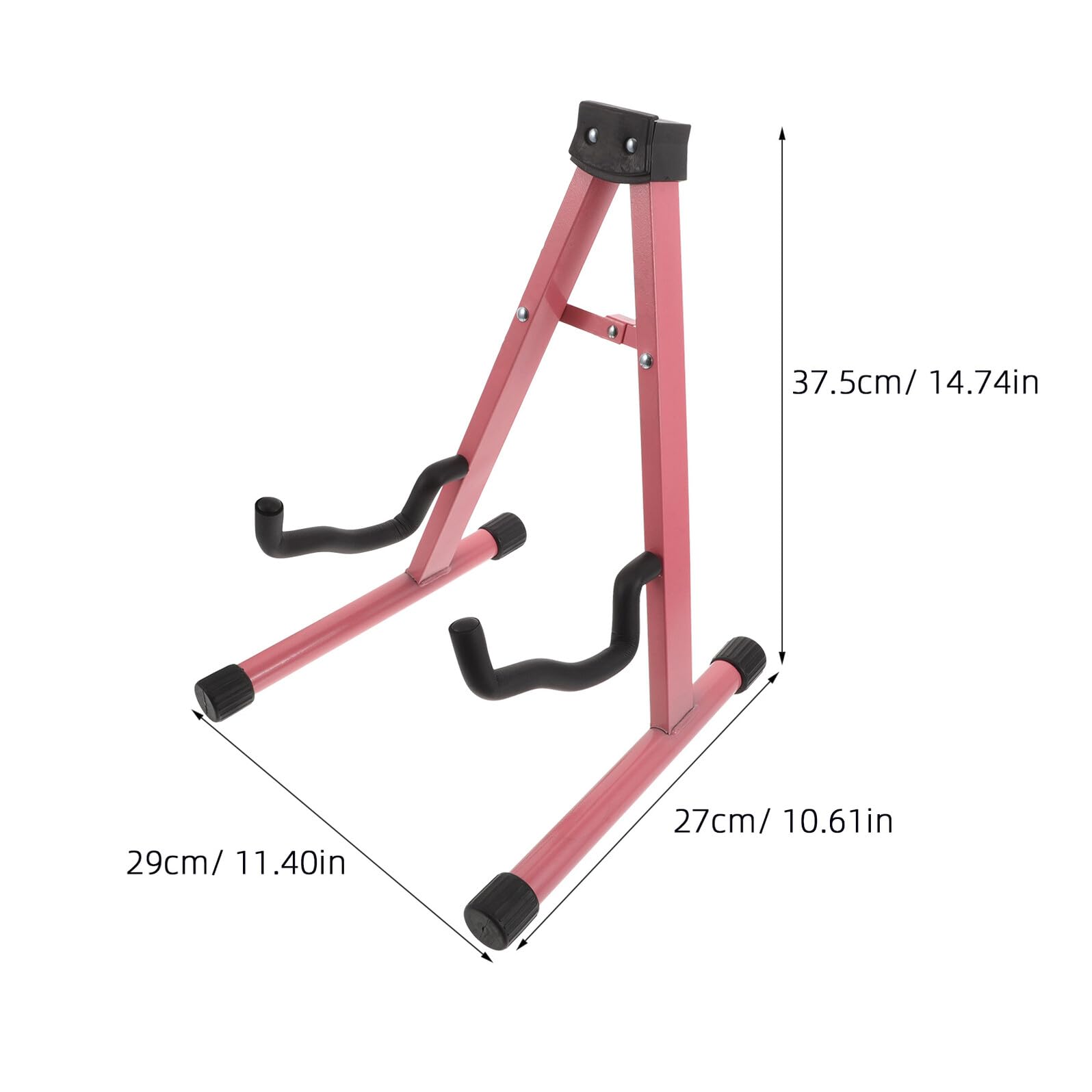 Alipis Supporto Per Chitarra Pieghevole in Metallo Treppiede Da Pavimento Per Chitarre Elettriche Acustiche e Bassi Accessorio Portatile e Stabile