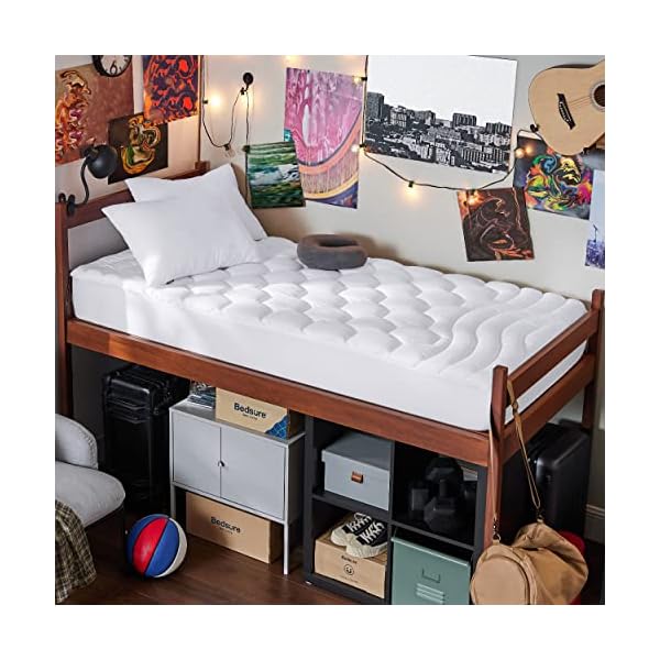 Bedsure Twin XL Mattress Pad Soft Mattress Cover for College Dorm