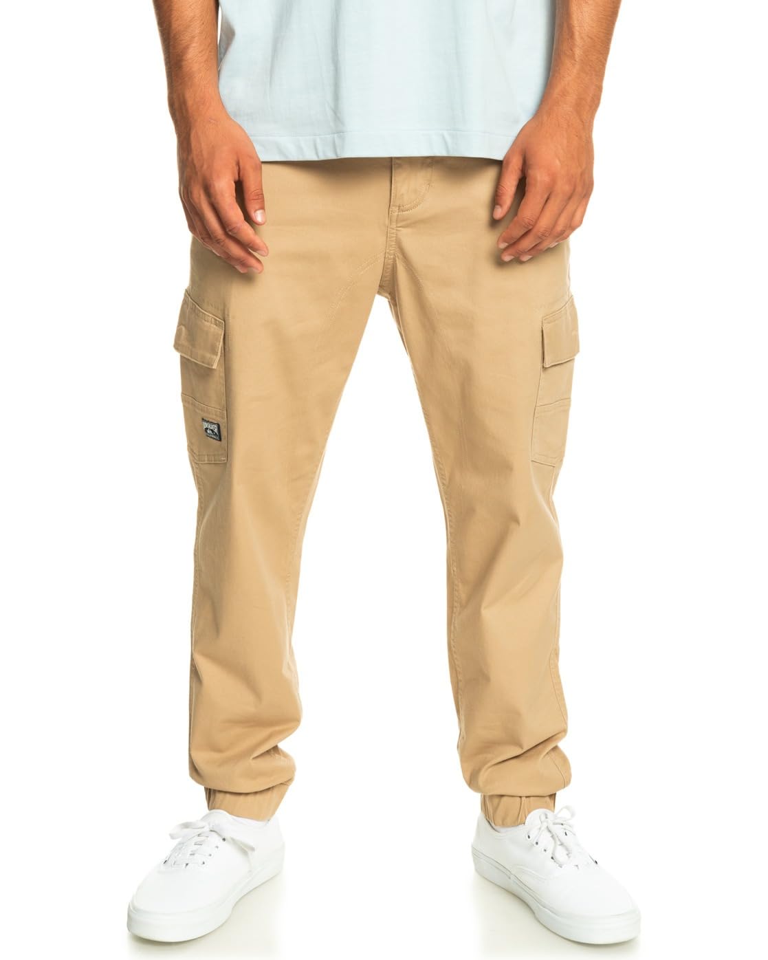 Pantalon cargo Quiksilver marron 33 avec finitions cuffed ajustées - 7