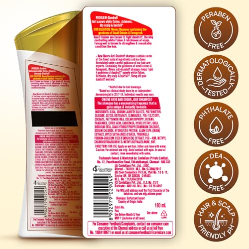 Image of Meera Anti-Dandruff Shampoo, With Small Onion and Fenugreek, 180 ml