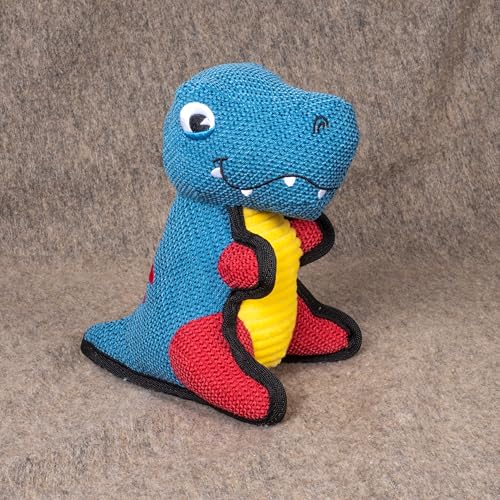 Fuzzl Rex Dinosaurier Hundespielzeug Blau