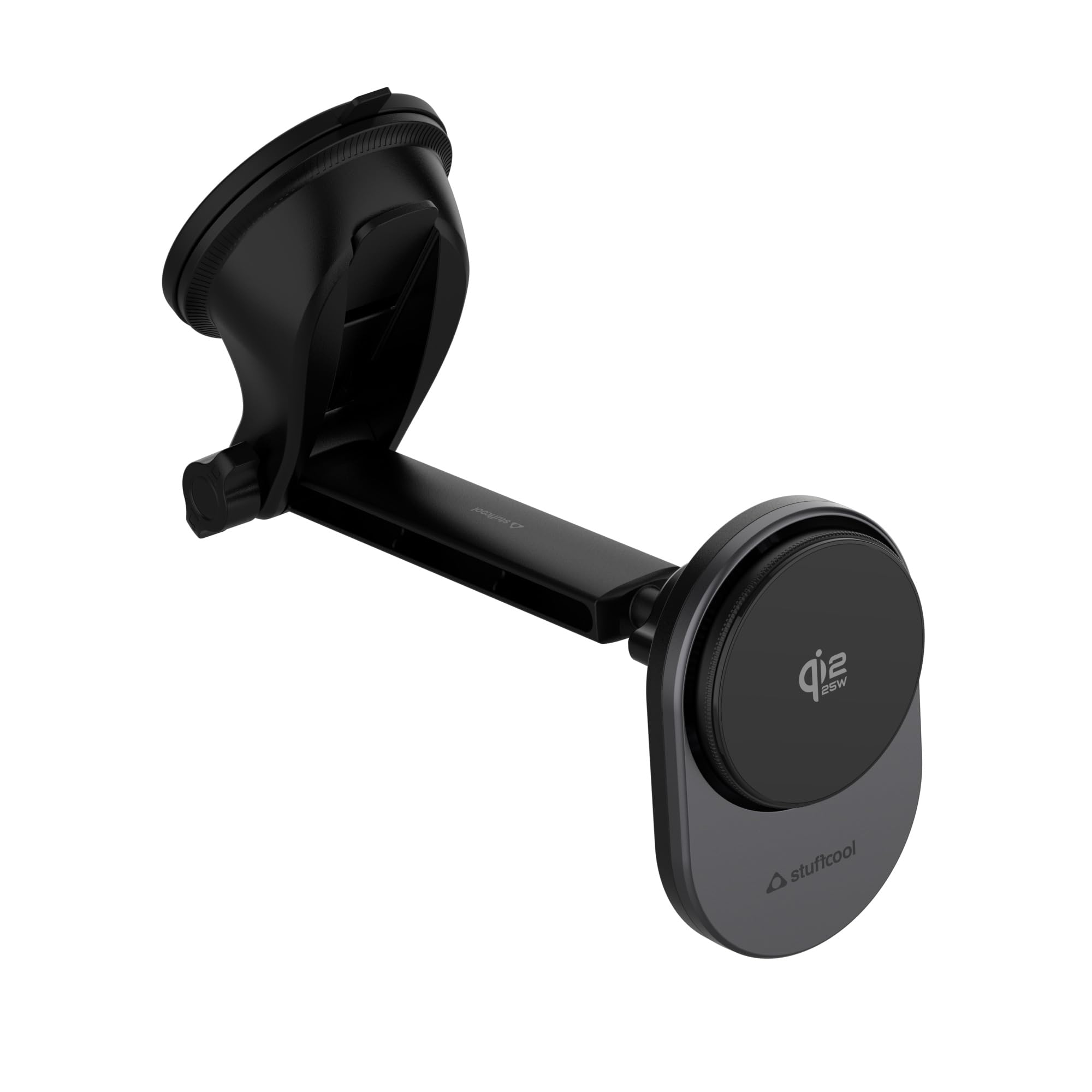 Stuffcool QMag 25W Qi2.2 Magsafe Car Mount, Active Fan Cooling, Strong Magnets, Windshield Mount, Charges iPhone 50% in 30 mins, Car Charger & Cable Included-image-18