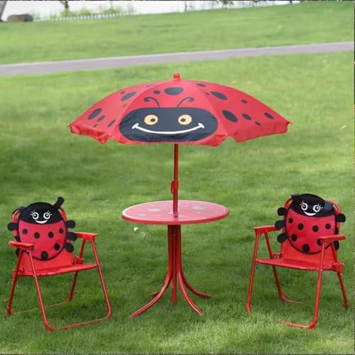 Table de pique-nique pour enfants avec parasol de jardin extérieur