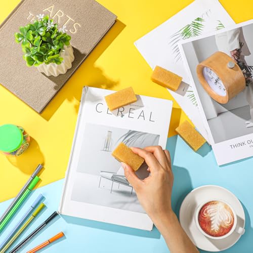 Image of Marspark 6 Pcs Comic Book Dry Cleaning Natural Rubber Book Cover Eraser Tool Dirt Eraser Small Soot Sponge