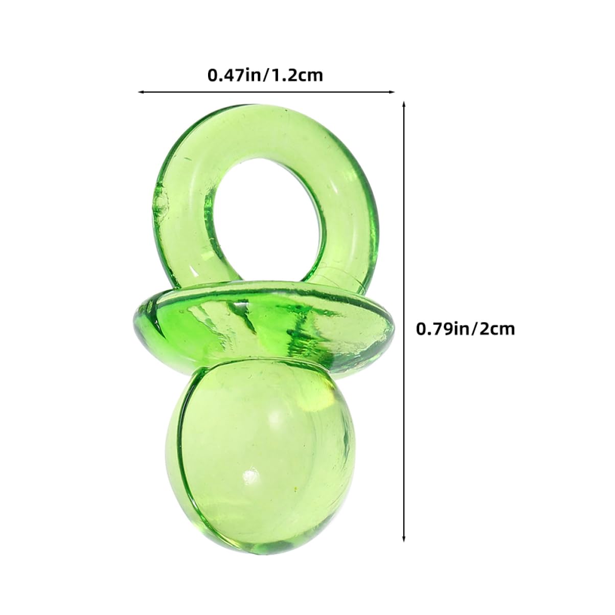 HEMOTON 50pcs Miniature Pacifiers Shower Decorations Sage Shower Favors Girl Decor