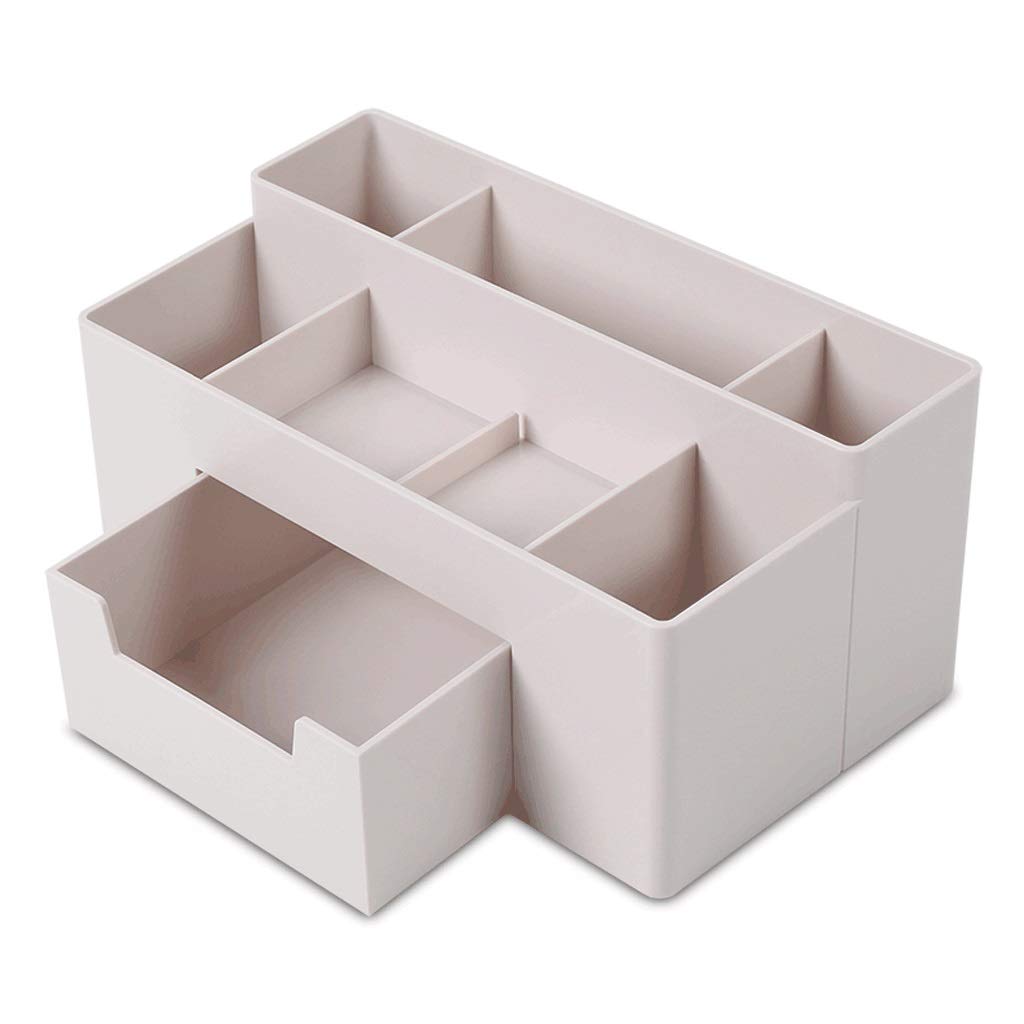 Uchwyt na pióro na biurko Desk Uchwyt na Pióro Stojak z szufladą Pióro Pole Box Container Makeup Organizator Organizator Przechowywanie Dla Office Home Multifunkcjonalne Pióro posiadacze