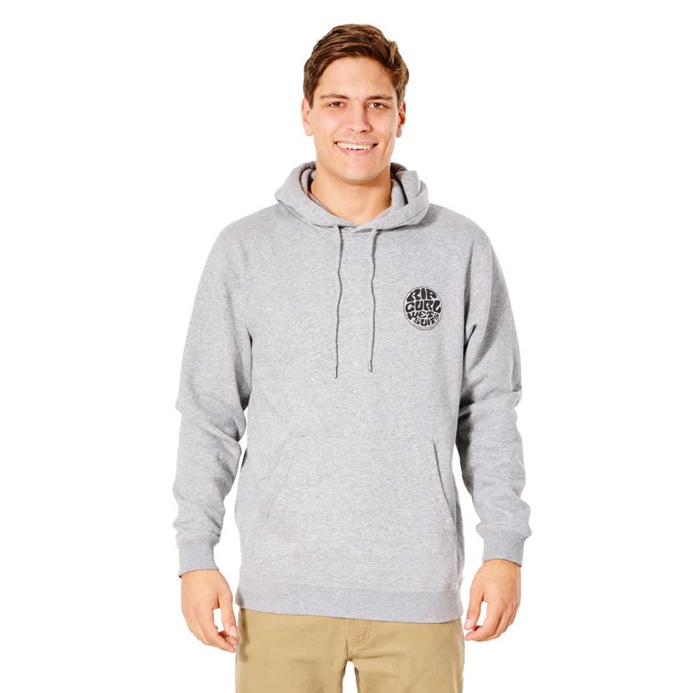 Ripcurl Men's Grey Marle Rip Curl Wetsuit Icon Hoodie  2XL
