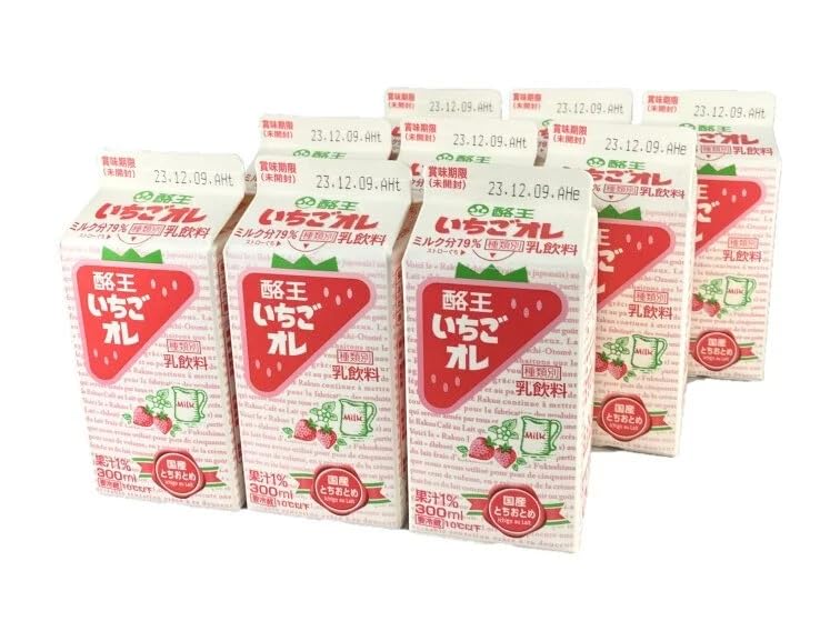 Amazon.co.jp: 酪王いちごオレ300ml 9本セット : 食品・飲料・お酒