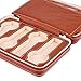 ONEISALL Watch Travel Case for Men Women Leatherette Portable Zippered Watch Display Box Organizer (8 Grids Brown)