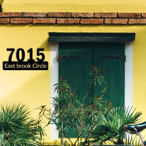 Image of Personalized House Number Custom Metal Address House Numbers Modern House Number Sign for Outside
