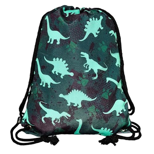 HECKBO Dinosaurier Turnbeutel für Kinder - Wasserdicht, Verstellbare...