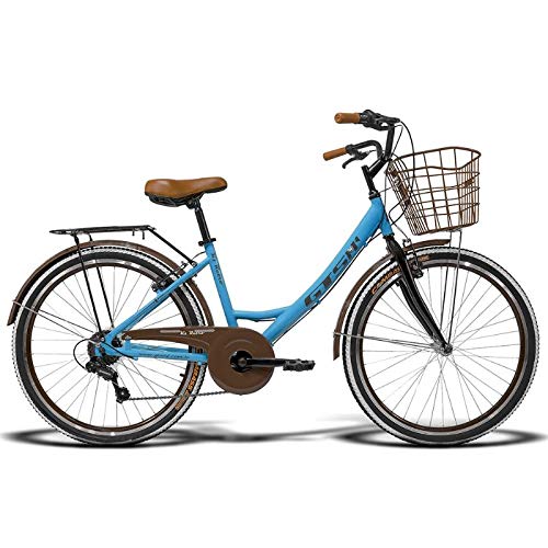 Bicicleta Feminina GTS KS Retrô Aro 26 Câmbio Shimano 7 Marchas Freio V-Brake | GTS M1 KS Retrô IMP
