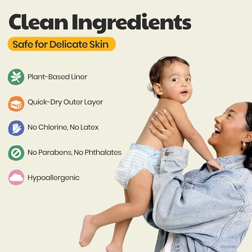 Image of DYPER Plant-Based Swim Diapers Size Large 26-37 lbs 18 Count Hypoallergenic